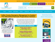 Tablet Screenshot of collierlibrary.org